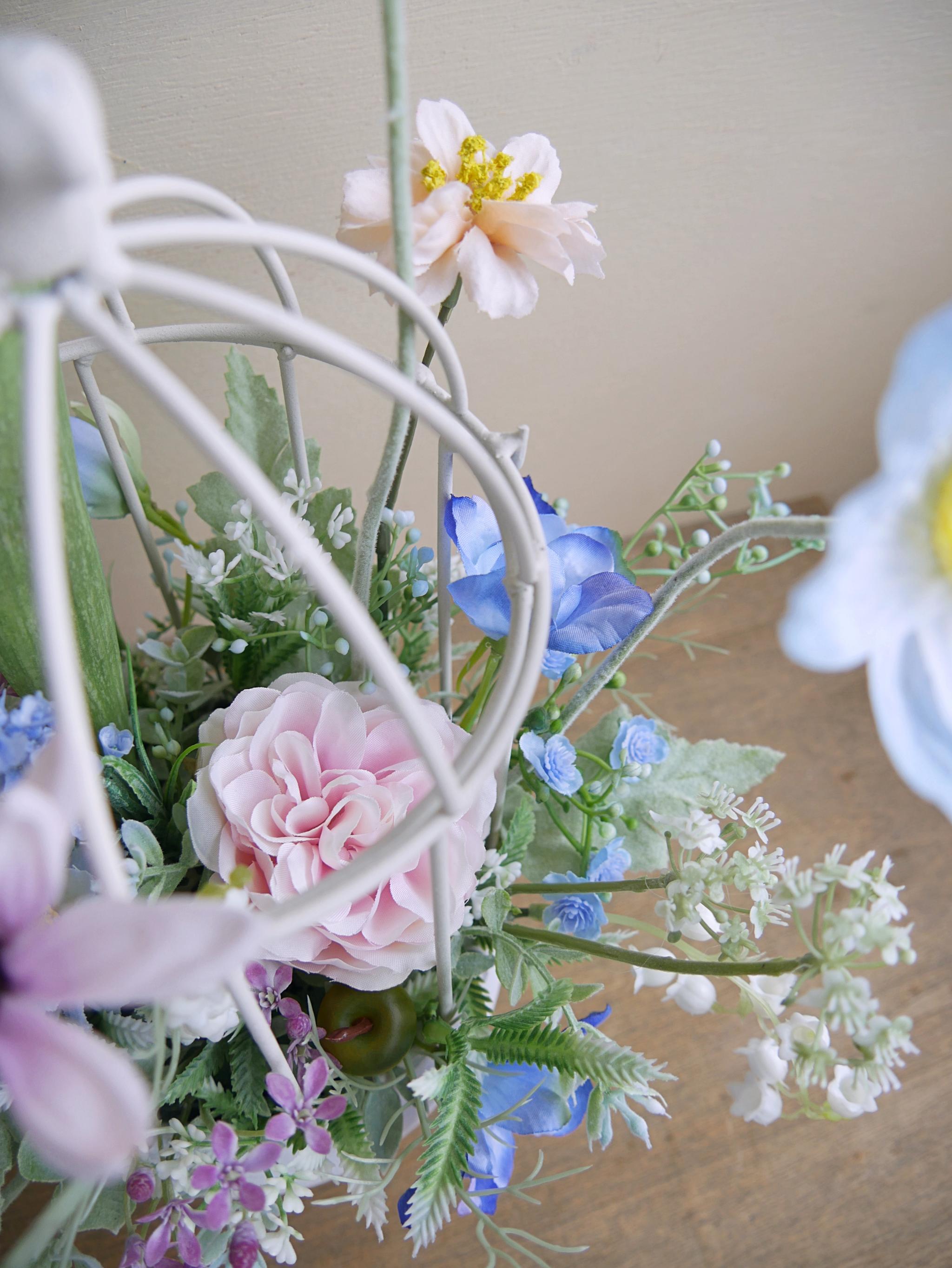 【3/30(月)まで受付】芽吹きの物語｜ナチュラルガーデンアレンジ｜母の日ギフト｜造花｜鳥かごアレンジ | 5枚目